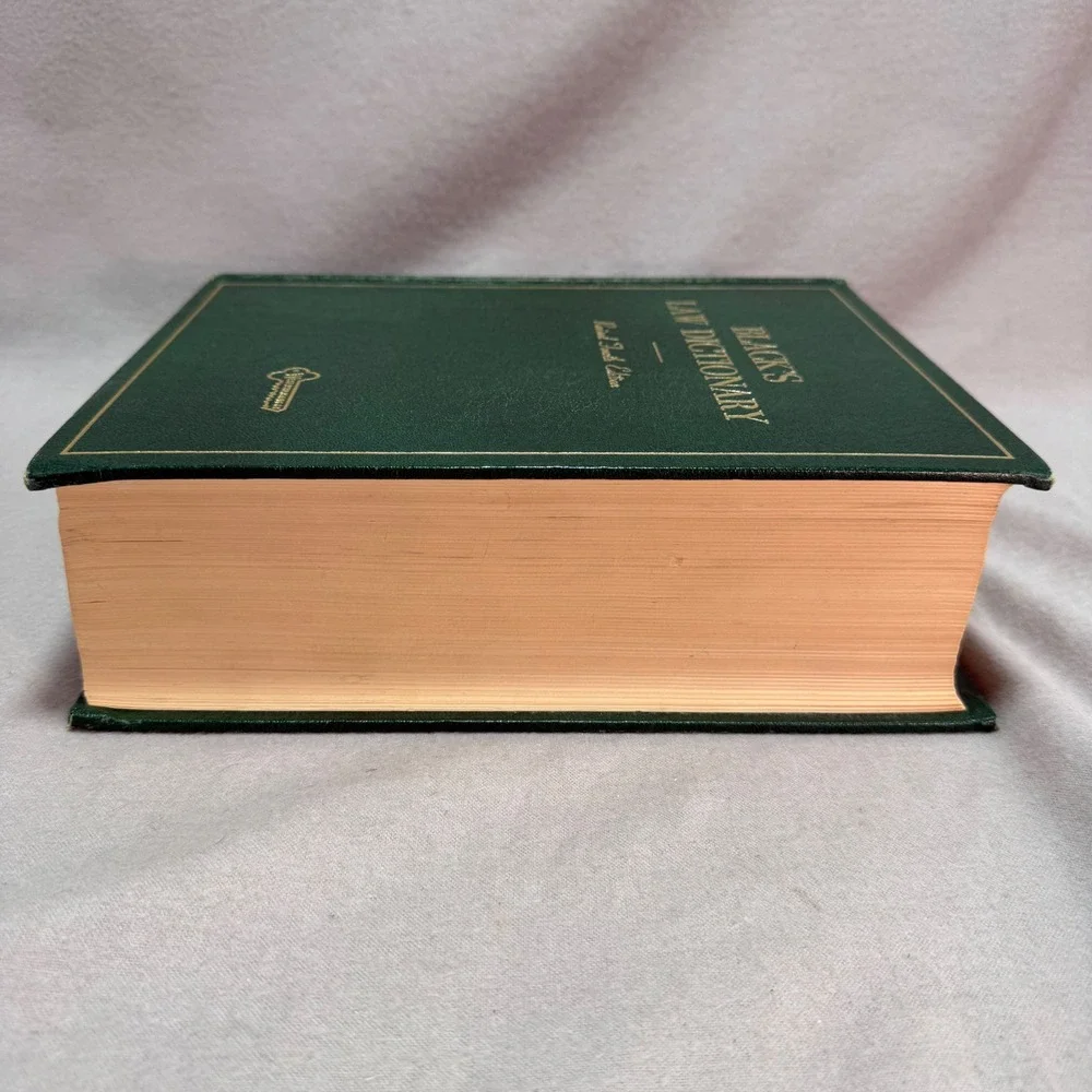 Black's Law Dictionary Revised 4th Edition 1968 HC West Henry Campbell Black